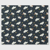 Papier Cadeau Hedwig Motif Clair de Lune (Plat)