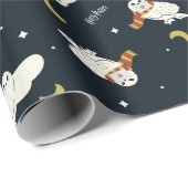 Papier Cadeau Hedwig Motif Clair de Lune (Coin rond)