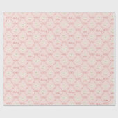 Papier Cadeau Hedwig Pink Ribbon Pattern (Plat)