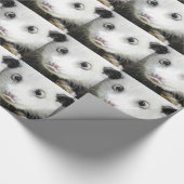 Papier Cadeau Heidi L'Opossum Osé À Croix (Coin)