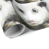 Papier Cadeau Heidi L'Opossum Osé À Croix (Coin rond)