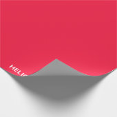 Papier Cadeau Heliconia red color (Coin)