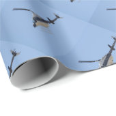 Papier Cadeau Hélicoptère (Coin rond)