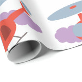 Papier Cadeau Hélicoptère (Coin rond)