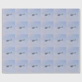 Papier Cadeau Hélicoptère Médicale (Plat)