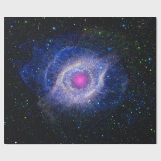 Papier Cadeau Helix Nebula NASA Astronomie spatiale violette (Plat)