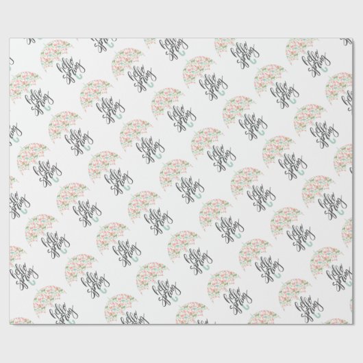 Papier Cadeau Hello Spring (Plat)