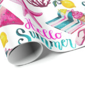 Papier Cadeau Hello Summer (Coin rond)