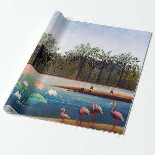Papier Cadeau Henri Rousseau - Les Flamants