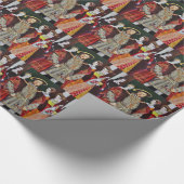 Papier Cadeau Henry Le Huitième et Ses Six Femmes (Coin)