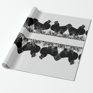Papier Cadeau Hens~Silhouette
