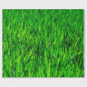 Papier Cadeau Herbe champ prairie croissance de pelouse (Plat)