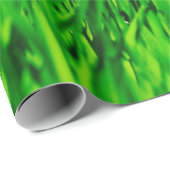 Papier Cadeau Herbe champ prairie croissance de pelouse (Coin rond)