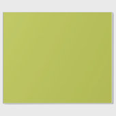 Papier Cadeau Herbe citron vert clair de couleur solide (Plat)