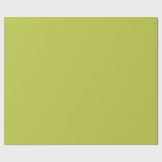 Papier Cadeau Herbe citron vert clair de couleur solide (Plat)