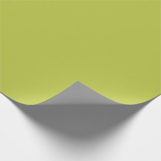 Papier Cadeau Herbe citron vert clair de couleur solide (Coin)