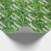 Papier Cadeau Herbe Verte 50e Anniversaire (Coin)