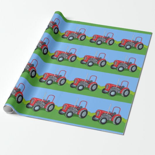 Papier Cadeau Herbert le Tracteur (Déroulé)