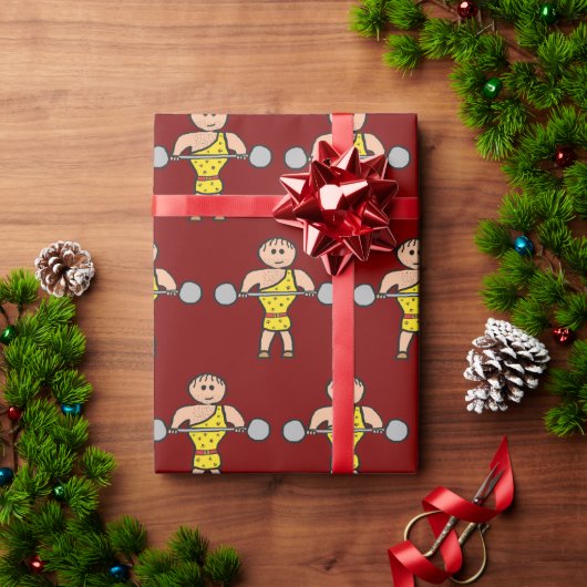 Papier Cadeau Hercule de cirque (Cadeau de vacances)