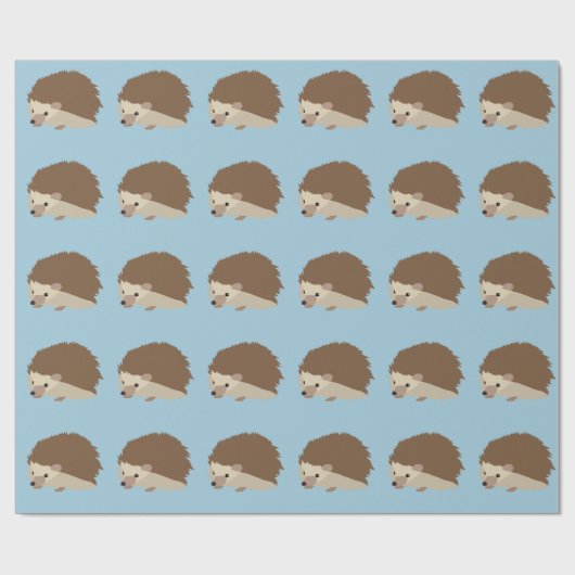 Papier Cadeau Hérisson (Plat)