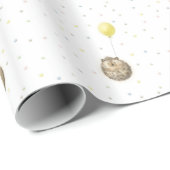 Papier Cadeau Hérisson (Coin rond)