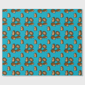 Papier Cadeau Hérisson (Plat)