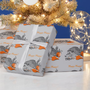 Papier Cadeau Hérisson