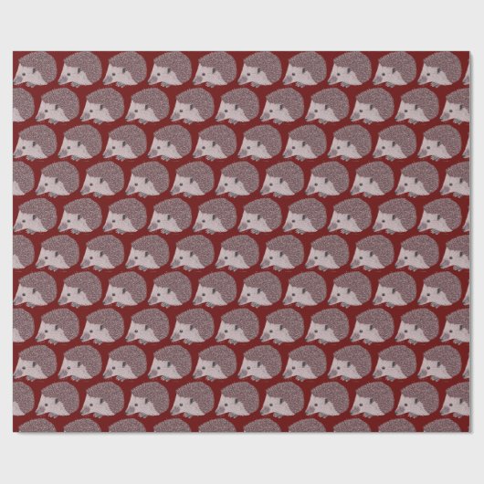 Papier Cadeau Hérisson (Plat)