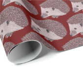 Papier Cadeau Hérisson (Coin rond)