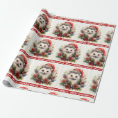 Papier Cadeau Hérisson Ajouter le nom de l'enfant mignon cadeau  (Déroulé)