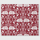 Papier Cadeau Hérisson Art populaire (Plat)