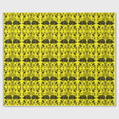 Papier Cadeau Hérisson Art populaire (Plat)
