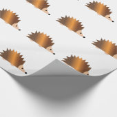 Papier Cadeau Hérisson Brown brillant (Coin)