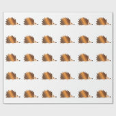 Papier Cadeau Hérisson Brown brillant (Plat)