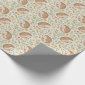 Papier Cadeau Hérisson Cottagecore (Coin)