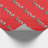 Papier Cadeau Hérisson de Noël (Coin)