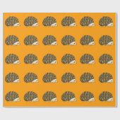 Papier Cadeau Hérisson mignon (Plat)