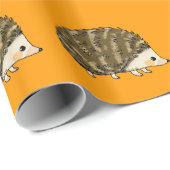 Papier Cadeau Hérisson mignon (Coin rond)