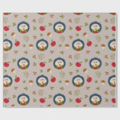 Papier Cadeau Hérisson Mignon  (Plat)