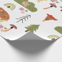 Hérisson Nature Floral Arc-en-ciel Motif