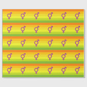 PAPIER CADEAU HERMAPHRODITE FIERTÉ (Plat)