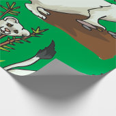 Papier Cadeau Hermine blanche Belette d'hiver Faune