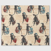 Papier Cadeau Héros médiévaux Chevaliers en Armure militaire bri (Plat)