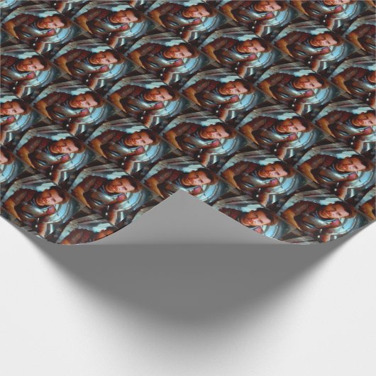 Papier Cadeau Héros SF à bord du vaisseau spatial 4 (Coin)