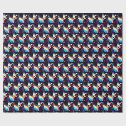 Papier Cadeau Héros spatial SF 1 (Plat)