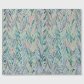 Papier Cadeau Herringbone Abstrait - turquoise (Plat)