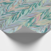 Papier Cadeau Herringbone Abstrait - turquoise (Coin)