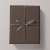 Papier Cadeau Herringbone classique tweeté rustique brun vacance