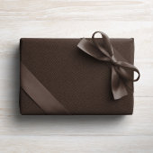 Papier Cadeau Herringbone classique tweeté rustique brun vacance