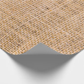 Papier Cadeau Hessian sackcloth burlap woven texture background, (Coin)